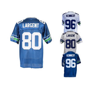 Großhandel Günstige Retro Genähte American Football Trikots Seattle 80 Steve Largent 96 Kennedy Unterstützt Individuelle Anpassung - Product Image 6