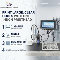 Mesin Pengkodean Inkjet TIJ Industri untuk Kemasan Farmasi & Industri Makanan 1200 DPI Pengkode Tanggal Kedaluwarsa Nomor Lot