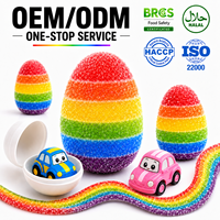 Bonbons gélifiés arc-en-ciel de haute qualité, amusants, pour enfants, avec jouets surprise intégrés, en forme d'œuf