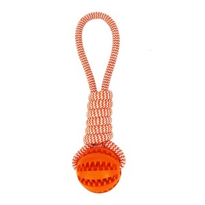 Kangdarpet Durable Non-Toxic Rubber & Cotton Rope <b>Dog</b> Chew <b>Toy</b> | Colorful <b>Interactive</b> Teething Training <b>Toy</b> for Puppies & <b>Dogs</b> - Product Image 3