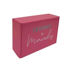 Cajas postales de envío de embalaje de papel reciclable de cartón corrugado impreso con logotipo personalizado - Product Image 5