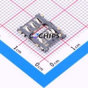 SNO-1306-X SIM Card Connector SMD Connector Flip Cover Type Nano SIM Card Card Holder With Card Detection - Product Image 2