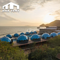Tente de glamping à dôme en verre Sota Geodome 6M 7M RAXTENT pour hôtel de villégiature avec prix d'usine