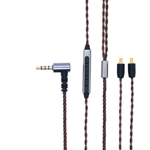 Oxygen Free Copper A2dc Headphone Cable With Mic <b>Type</b> <b>C</b> Connector 4 Strand Audio Replacement Wire For Earphones - Product Image 2