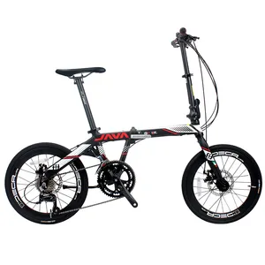 Java Faltrad FIT Aluminium legierung Rahmen 20 Zoll 18-Gang-Scheibenbremse Faltbares Fahrrad Hohl kurbel Tragbares leichtes Fahrrad