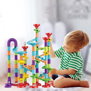 2025 STEM apprentissage éducatif marbre course ensemble 113 pièces en plastique Construction blocs de construction enfants <span class=keywords><strong>labyrinthe</strong></span> jeux de course - Product Image 3