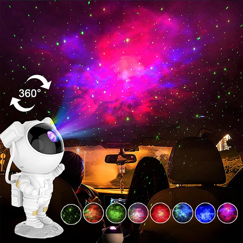 USB night light starry laser atmosphere projection lamp astronaut christmas gift spaceman decoration