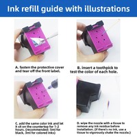 Kompatibel untuk HP Brother 100ml Dye untuk Sistem Suplai Tinta Berkelanjutan Isi Ulang Botol Runcing Universal