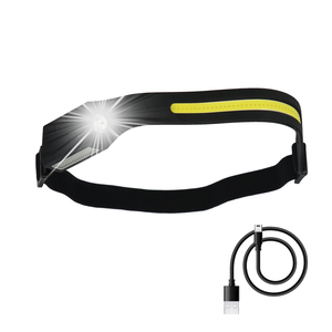 Lampada Frontale LED con Fascia Regolabile, 350 Lumen, 4 Modalità, Cinturino Regolabile, Batteria Ricaricabile con Sensore di Movimento - Product Image 1