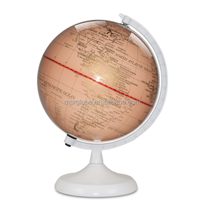 Elegante Penna Parlante con Globo Vintage in Oro Rosa, ABS+Metallo, Mappa Politica Realistica con Realtà Aumentata, Diametro 20cm, per Arredamento Casa e Regalo Ufficio - Product Image 4