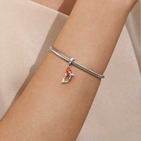 Niche bijoux à bricoler soi-même étanche non ternir pendentif accessoires 18K plaqué or perle Zircon poisson pendentif breloque