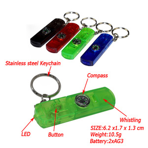 Porte-clés multifonctionnel Unionprom : sifflet, lampe, boussole - Product Image 5