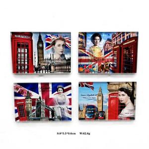 Imán personalizado Queen <span class=keywords><strong>Elizabeth</strong></span> Memorial Crystal Glass para nevera Queen <span class=keywords><strong>Elizabeth</strong></span> Always in Our Heart Imanes Pegatinas Recuerdos - Product Image 2