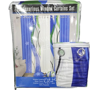 Conjunto de <span class=keywords><strong>cortinas</strong></span> de <span class=keywords><strong>ventana</strong></span> de seda sintética de 7 piezas al por mayor con funda de cojín, <span class=keywords><strong>cortinas</strong></span> opacas de lujo personalizables para sala de estar y <span class=keywords><strong>dormitorio</strong></span> - Product Image 2