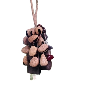 Wholesale Natural Fruit Shell Wind Chime Handmade <b>Seed</b> Pod Hanging Rattle, Boho Home Wall Decor Sound Healing Musical Ornament - Product Image 1