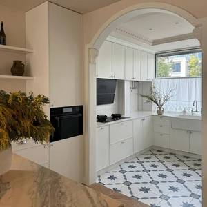 Custom moderno stile americano antico in legno massello di lusso luce armadio <span class=keywords><strong>cucina</strong></span> casa di alta qualità - Product Image 5