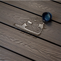 Matériau de terrasse extérieure Revêtement de sol en bois composite Planche de terrasse en stratifié WPC