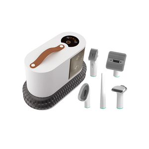 Kit de toilettage pour animaux 5 en 1 à faible bruit, peignes en silicone pour l'élimination des poils et le nettoyage, pour chats et chiens, alimentation par charge, écologique - Product Image 1