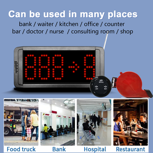 หมายเลขรอระบบหมายเลขเครื่องจ่ายคิวระบบโทรออกด้วยหมายเลขเครื่องที่แสดงสองปุ่มและสองปุ่ม - Product Image 5