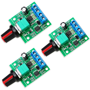 ตัวควบคุมความเร็วมอเตอร์ PWM DC 1.8V-2A พร้อมสวิตช์ปรับความเร็ว 3V 5V 6V 12V โมดูลอิเล็กทรอนิกส์ 1803BK - Product Image 3