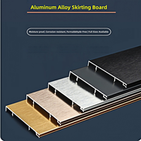 Plinthe murale en alliage d'aluminium anti-corrosion 1,2 mm double couche étanche écologique à clipser pour hôtel