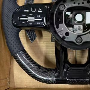 อัพเกรดพวงมาลัยคาร์บอนไฟเบอร์สำหรับรถยนต์เมอร์เซเดส-เบนซ์ <span class=keywords><strong>AMG</strong></span> W167 W177 W176 W204 W205 W213 W212 W222 W223 W221 GLE GLC <span class=keywords><strong>C63</strong></span> C63S G63 - Product Image 5