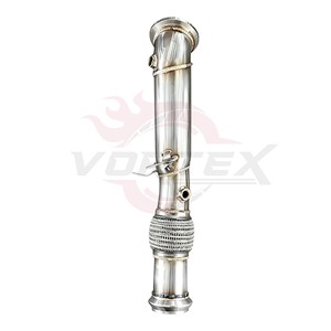 Vortex Stainless Steel Downpipe for BMW G30 5 Series 520i 530i 2.0T B48 Performance Turbo Upgraded Piping - Product Image 1
