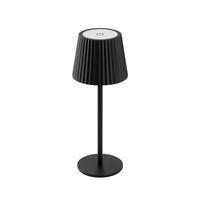 Lampe de bureau LED portable rechargeable sans fil pour restaurant et chambre, 3 couleurs, commande tactile, style classique minimaliste