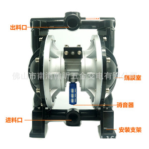 Bomba de Diafragma Neumática A31 de 1 Pulgada, Bomba Mezcladora de Pintura de Doble Diafragma de Aluminio - Product Image 1