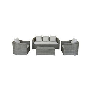 Ensemble <span class=keywords><strong>de</strong></span> canapés <span class=keywords><strong>de</strong></span> <span class=keywords><strong>jardin</strong></span> en rotin <span class=keywords><strong>gris</strong></span> clair classique, mobilier d'extérieur <span class=keywords><strong>de</strong></span> luxe moderne, écologique et résistant à la rouille pour villa et <span class=keywords><strong>salon</strong></span> <span class=keywords><strong>de</strong></span> resort - Product Image 6
