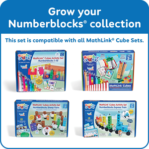 Tren Express Numberblocks para Cubos, Set de Actividades, Juguete de Tren de Plástico para Preescolar, Bloques de Conteo Educativos de Matemáticas - Product Image 3