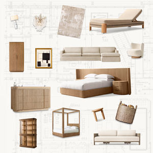 Foshan RH Villa mobili in stile appartamento progetti chiavi in mano soluzione letto di lusso completo completo moderno lusso camera da letto Set di mobili - Product Image 1