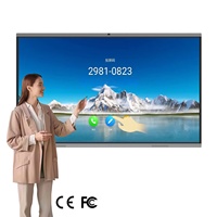 Tableau blanc interactif de 55/65/75/85 pouces pour l'enseignement et les réunions en intérieur avec écran tactile infrarouge 20 points 4K 120Hz