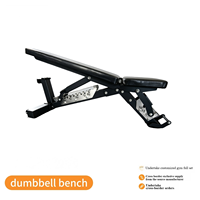 Banc de musculation pliable et réglable avec une capacité de 42 kg, réduction du bruit, pour la musculation à domicile et l'entraînement de force