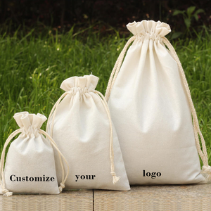 Bolsa de Gimnasio Reutilizable de Lona de Algodón Natural Personalizada de Alta Calidad con Cordón - Product Image 6
