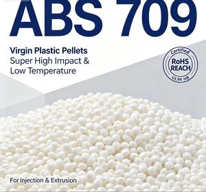 เม็ดพลาสติก ABS 709S เกรดเวอร์จิ้น ความแข็งแรงสูง ทนความร้อนสูง ทนสารเคมี เหมาะสำหรับการฉีดขึ้นรูป วัตถุดิบสำหรับพลาสติกขนาดใหญ่ - Product Image 1