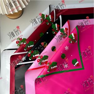 Latest Design <b>Green</b> Grinch Coated PE Waterproof Double-Sided Floral <b>Wrapping</b> <b>Paper</b> for Christmas Gift Flowers - Product Image 1