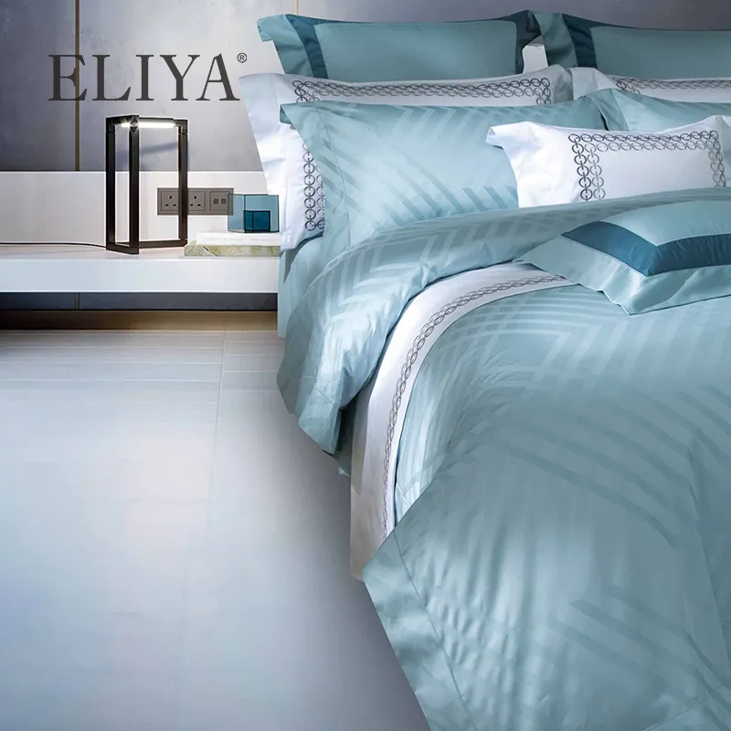 50% ปิดผ้าคลุมเตียงทำในตุรกีเตียงขนาดคิงไซส์,ที่นอนปกขายส่งอียิปต์ผ้าฝ้ายโรงแรมผู้จัดจำหน่าย