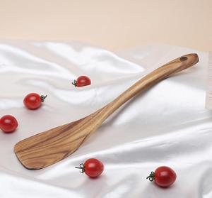Gỗ Tự Nhiên Nấu Ăn Turner Handmade Dài Xử Lý Keo Gỗ Phẳng Chiên Thìa Cho Nhà Bếp Đồ Nấu Nướng - Product Image 2