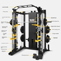 Máquina Smith 3D Multifuncional de Alta Resistencia, Todo en Uno, para Entrenamiento Integral en Casa