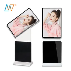 43" digital signage rotating lcd monitor stand rotate touch screen kiosk advertising player