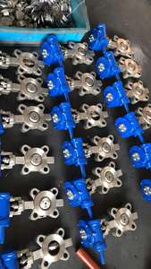 Heavy Duty Controle Válvula Borboleta Engrenagem Operada Alta Pressão WCB CF8M - Product Image 5