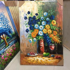 Pittura <span class=keywords><strong>a</strong></span> olio del fiore, Impasto arte immagine, immagine Senza Telaio telaio - Product Image 3