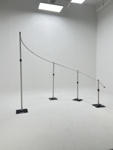 Arche <span class=keywords><strong>de</strong></span> toile <span class=keywords><strong>de</strong></span> fond en aluminium robuste en forme <span class=keywords><strong>de</strong></span> S, réglable, pour décorations <span class=keywords><strong>de</strong></span> mariage, rideaux <span class=keywords><strong>de</strong></span> scène et arche florale - Product Image 3