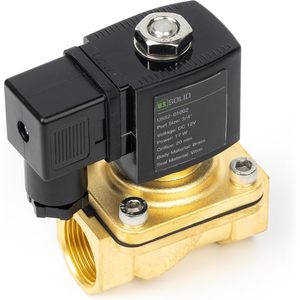 États-Unis Vanne solénoïde en laiton massif 3/4 po 12 V CC normalement fermée avec joint Viton pour le contrôle de l'eau - Product Image 6