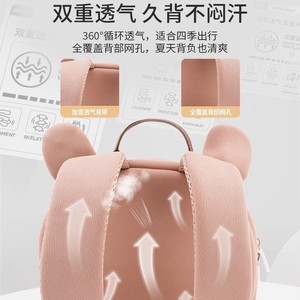Zoyzoii Children's <b>Backpack</b> B32 Breathable Ultra Light Canvas Cartoon Design For Kindergarten School Use - Product Image 1