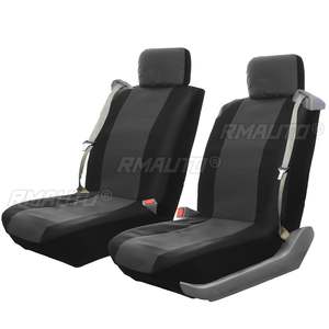 Housses de siège avant de voiture 2 places avec ceinture de sécurité intégrée, housse de siège en cuir PU pour Ford F-150 2004-2008 - Product Image 2