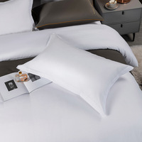 Ensemble de literie pour hôtel Drap de lit Queen King 5 étoiles avec logo personnalisé Ensemble de housse de couette 4 pièces pour famille d'accueil