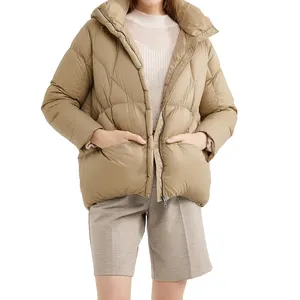 Astrid-veste en duvet de canard blanc pour femme, vêtement personnalisé, ultraléger, parka à manches longues, solide, Slim, K033, collection automne 90%