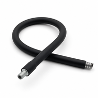 Tuyau métallique en silicone flexible sans rebondissement, accessoire universel en forme de col de cygne, tube flexible pour lampe de bureau LED